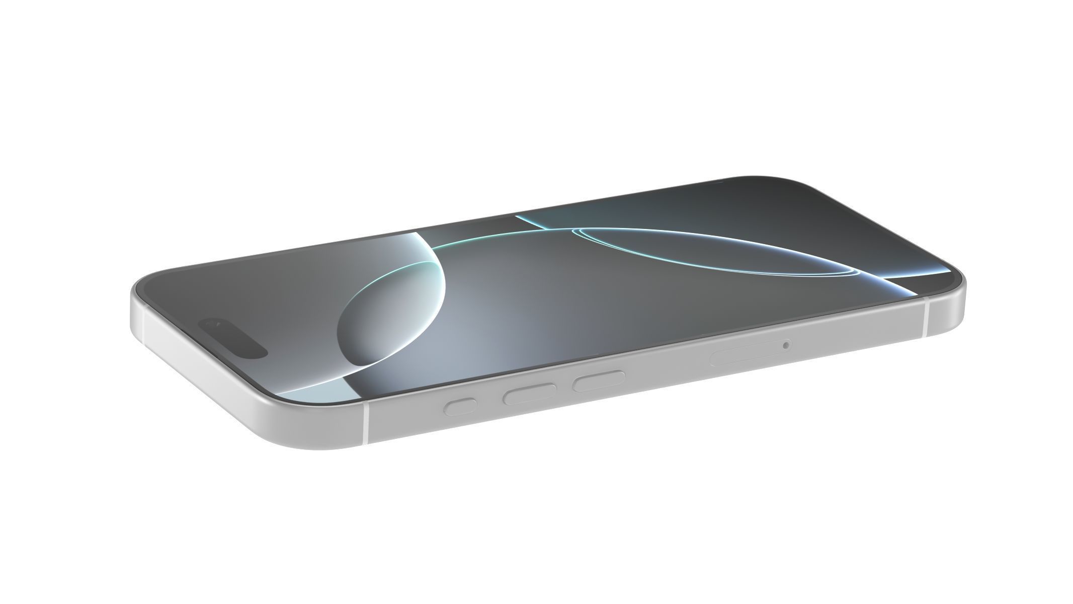 Apple iPhone 16 Pro White Titanium 3D model_5