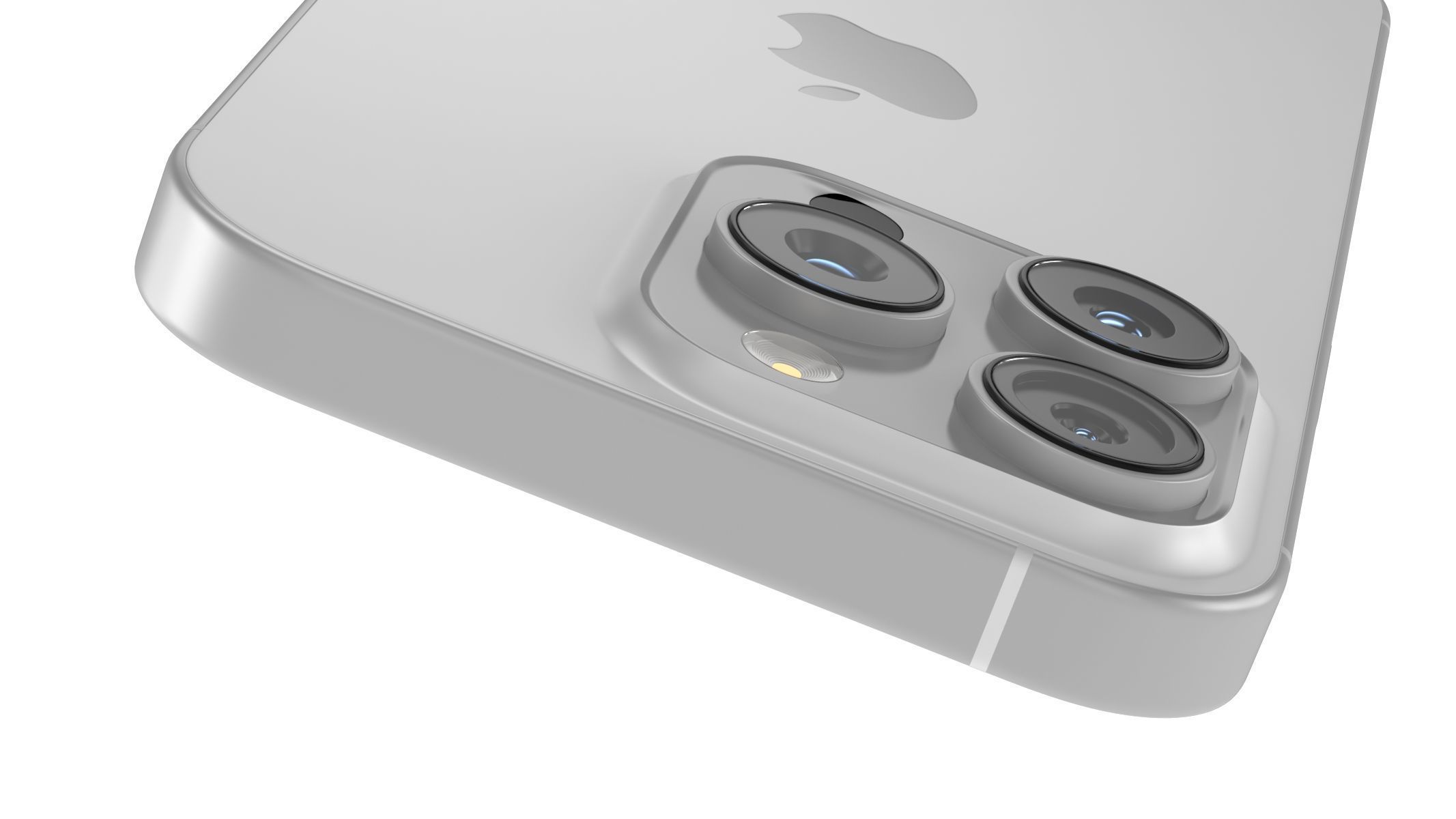 Apple iPhone 16 Pro White Titanium 3D model_8