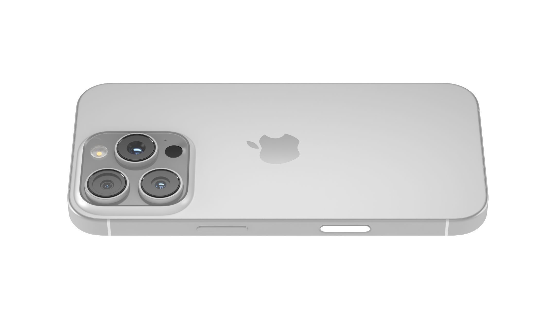 Apple iPhone 16 Pro White Titanium 3D model_7