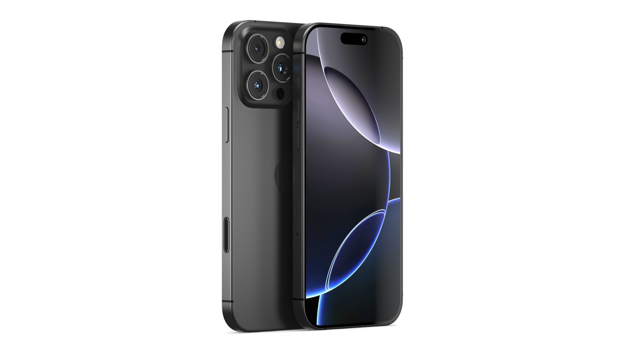 Apple iPhone 16 Pro Max Black Titanium 3D model_2