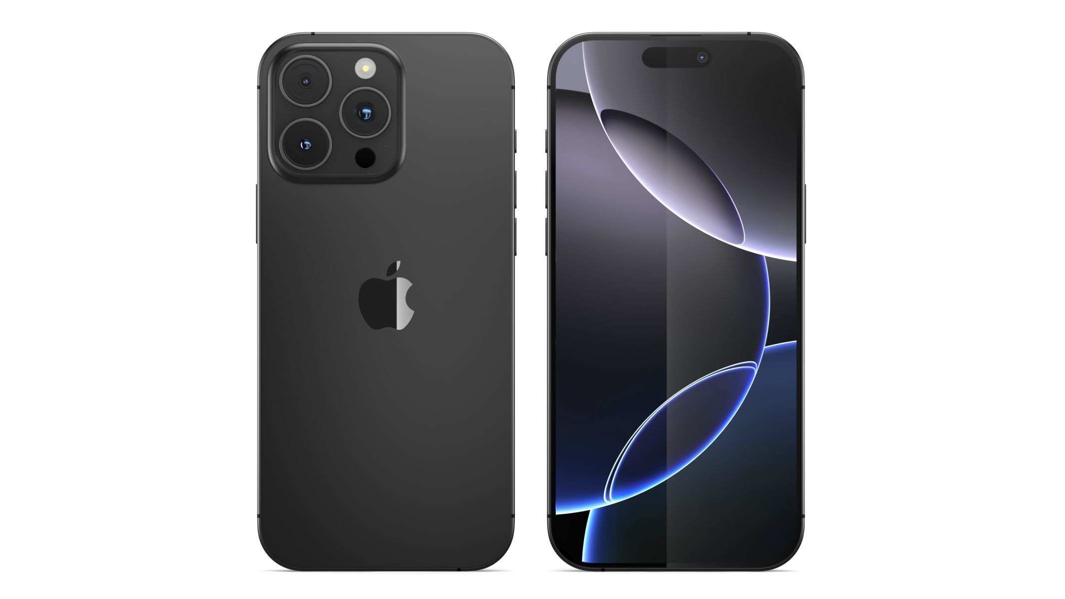 Apple iPhone 16 Pro Max Black Titanium 3D model_1
