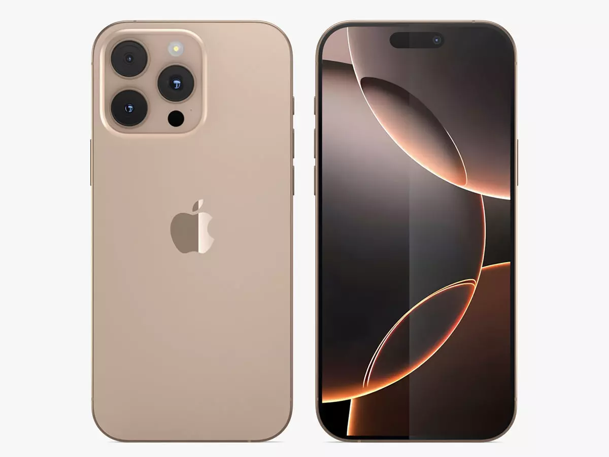 Apple iPhone 16 Pro Max Desert Titanium - 3ds max Standard 3D model_0