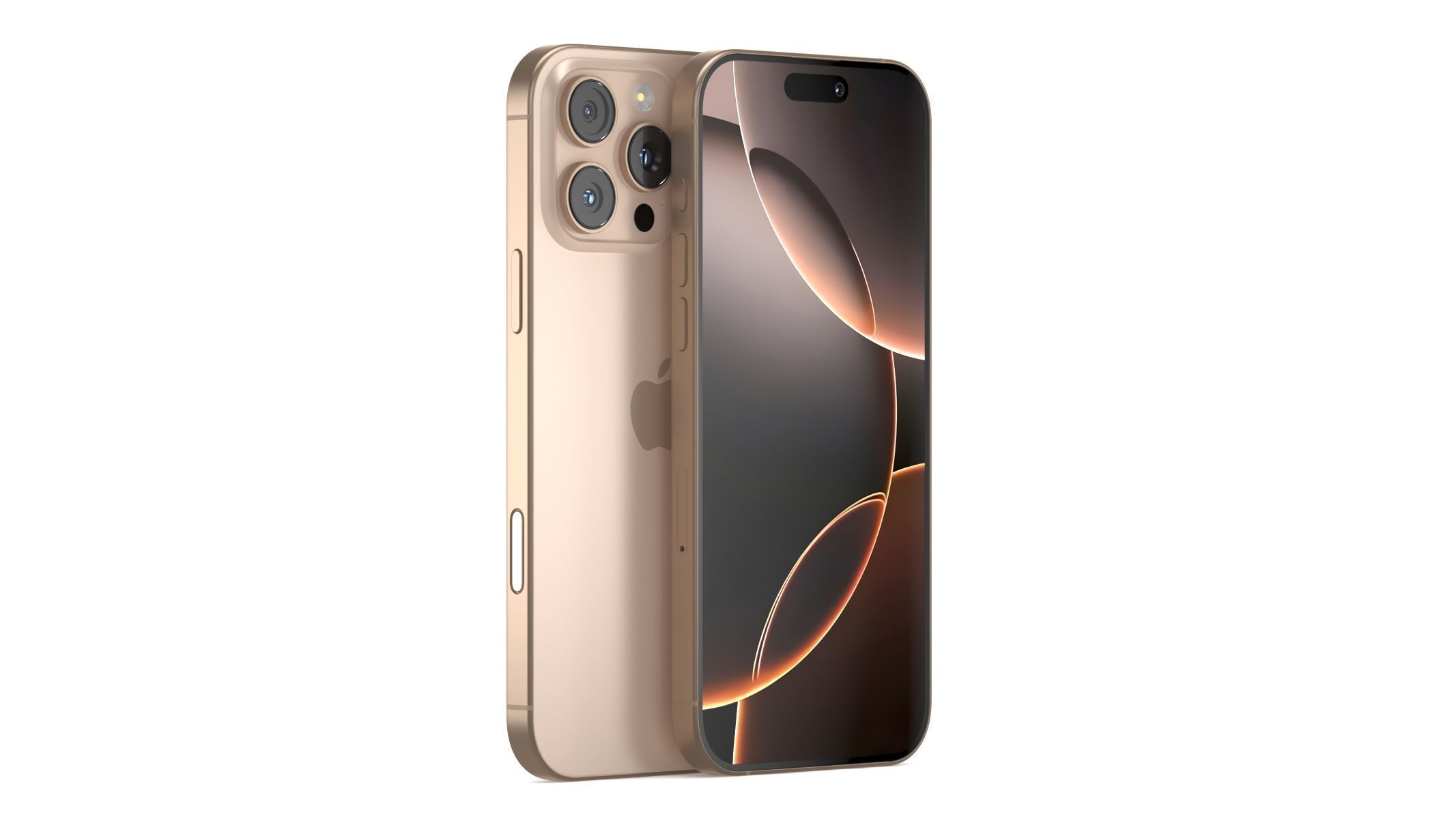 Apple iPhone 16 Pro Max Desert Titanium - 3ds max Standard 3D model_2
