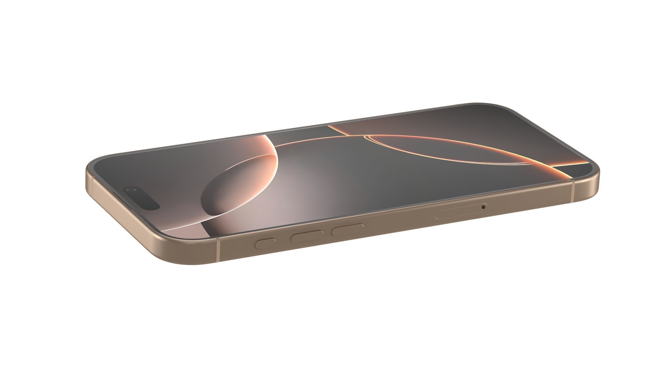 Apple iPhone 16 Pro Max Desert Titanium - 3ds max Standard 3D model_5