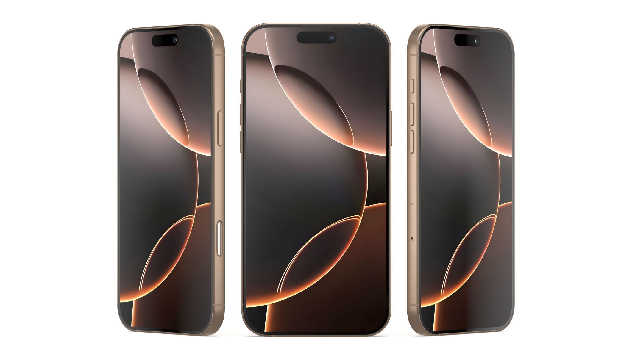 Apple iPhone 16 Pro Max Desert Titanium - 3ds max Standard 3D model_8