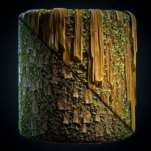 Wood Stylized Material - Vol 06 - SBsar - Maps Texture 5