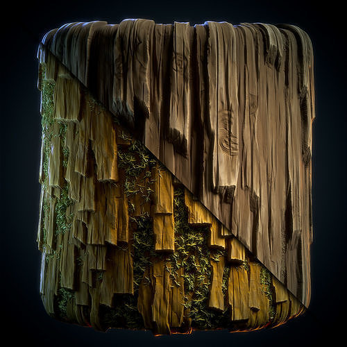 Wood Stylized Material - Vol 06 - SBsar - Maps Texture 6
