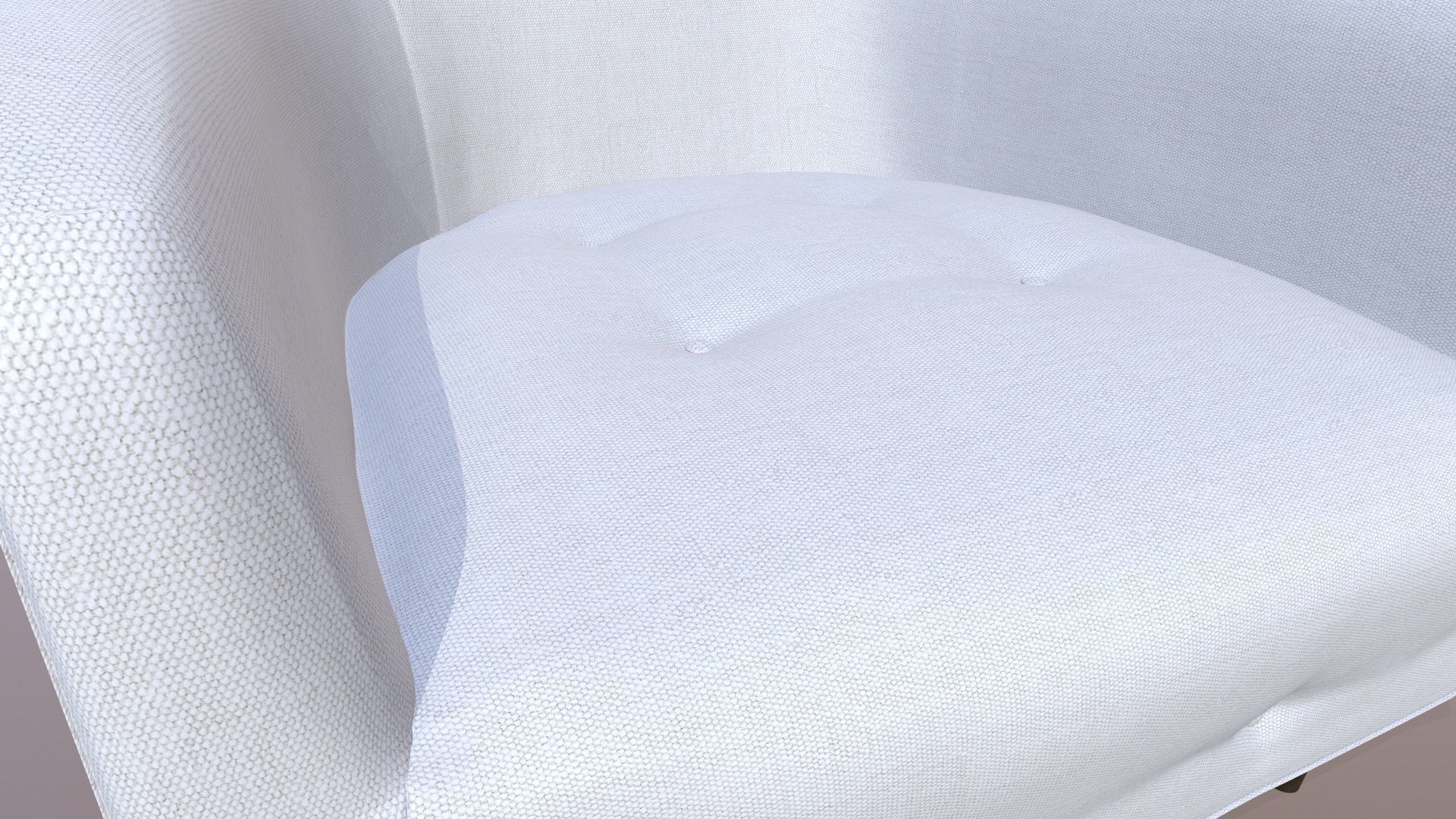 Tufted Accent Chair Low-poly 3D model_12