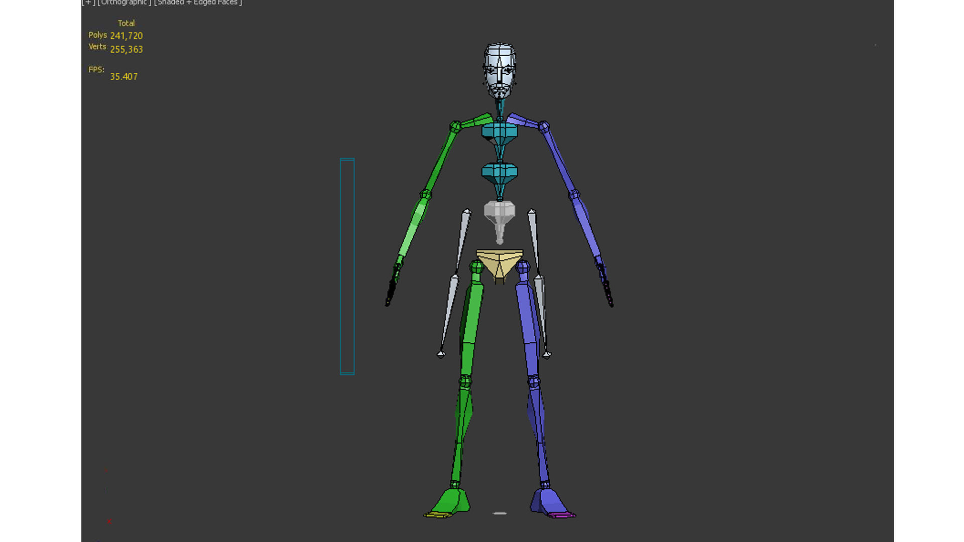 Napoleon soldier Low-poly 3D model_15