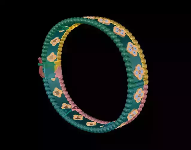 Van Cleef - Perlee clovers bracelet 3D print model
