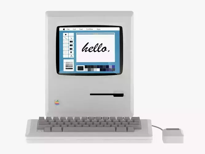 Apple Macintosh 128K 3D model