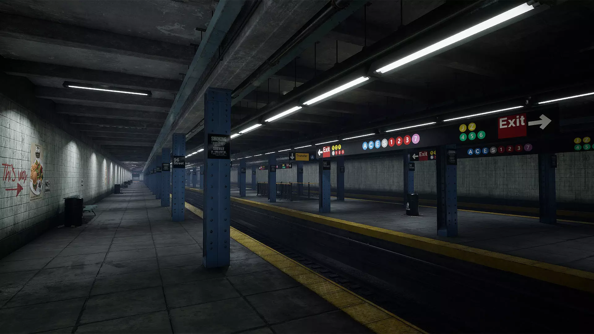 Subway Station 3D model_0