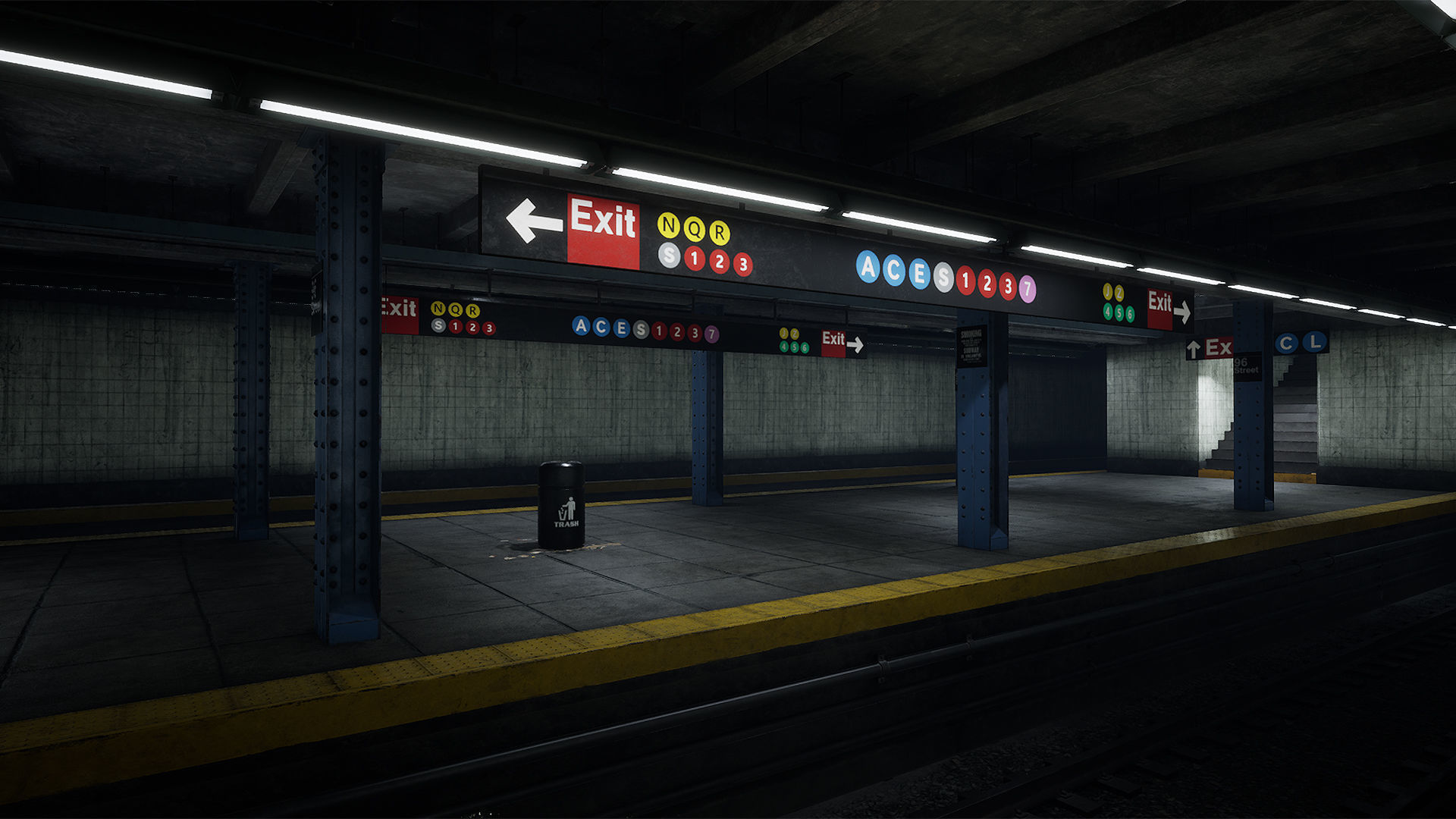 Subway Station 3D model_1