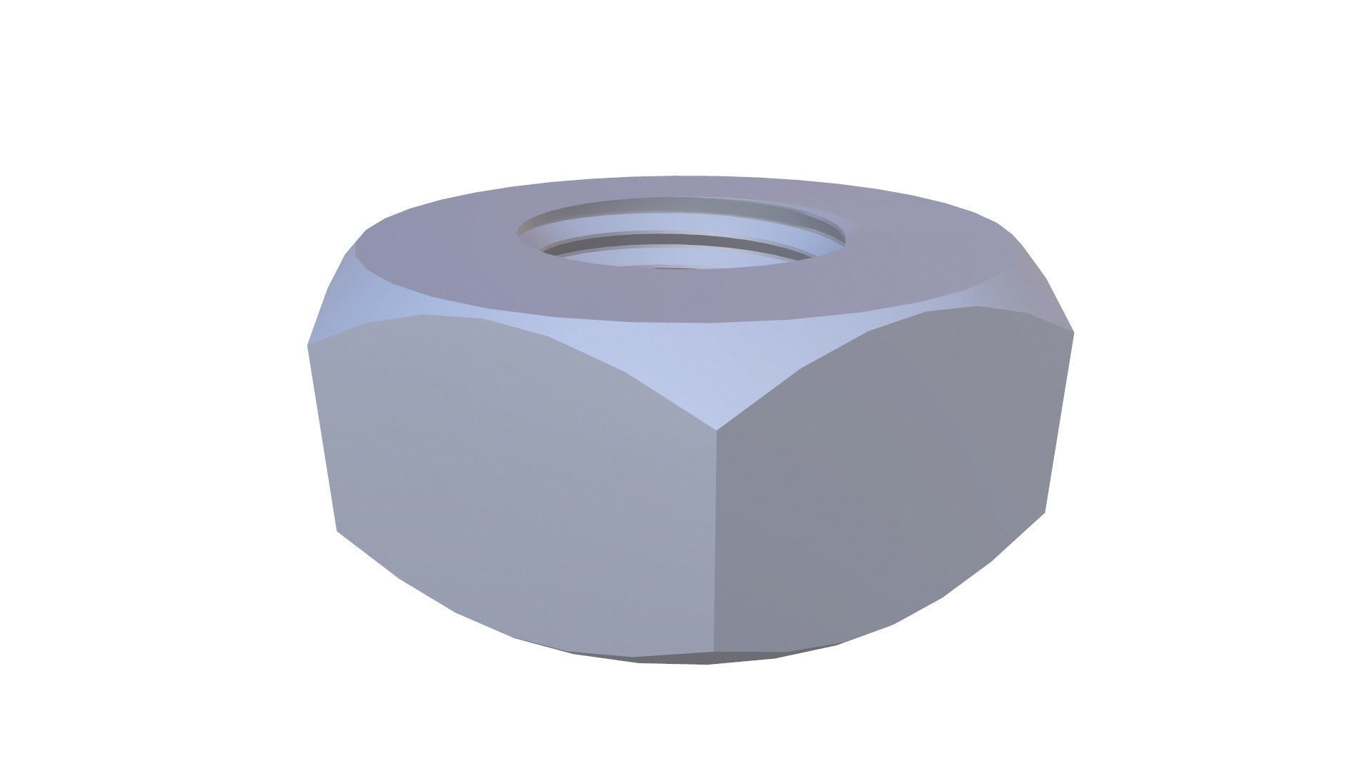 Nut Bolt Low-poly 3D model_5