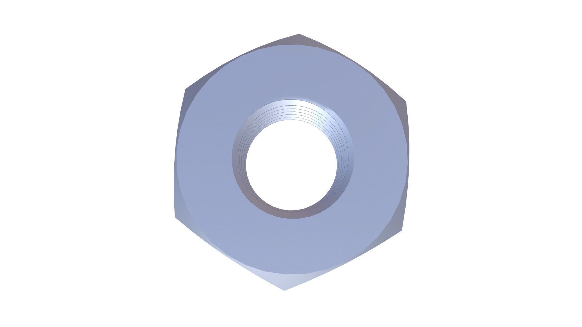 Nut Bolt Low-poly 3D model_3