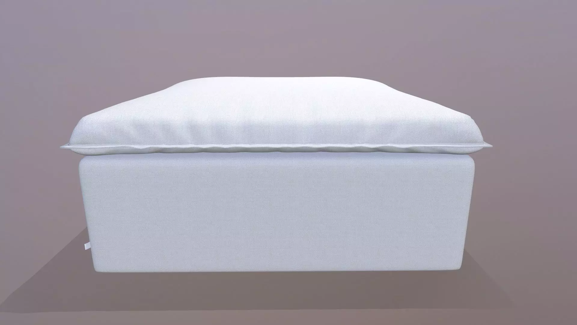 Ottoman Seat Sofa Low-poly 3D model_0