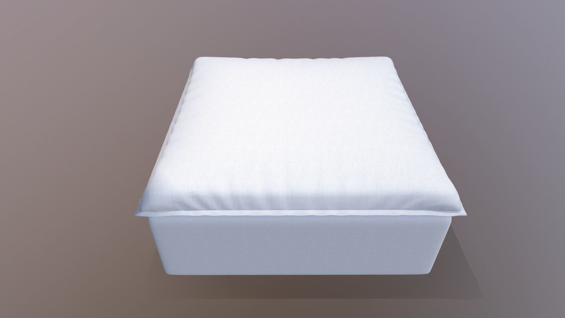 Ottoman Seat Sofa Low-poly 3D model_7