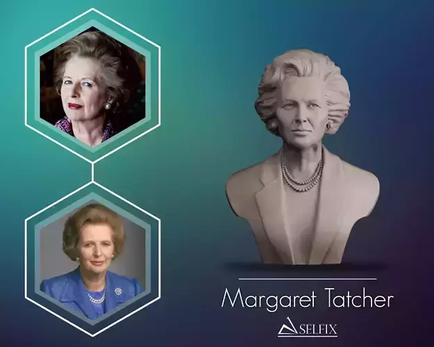 Margaret Thatcher bust 3D print model