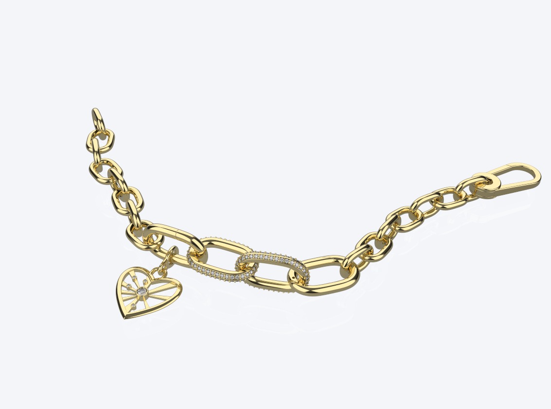 Pandora bracelet 3D print model_2