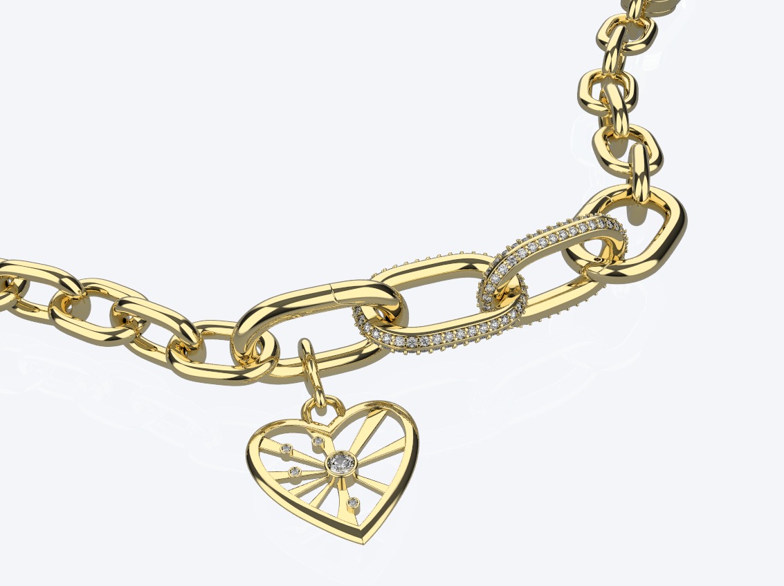 Pandora bracelet 3D print model_3