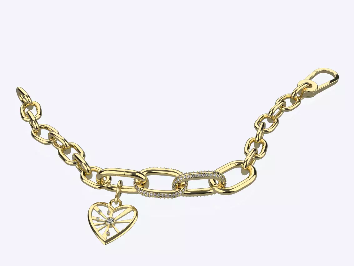 Pandora bracelet 3D print model_0