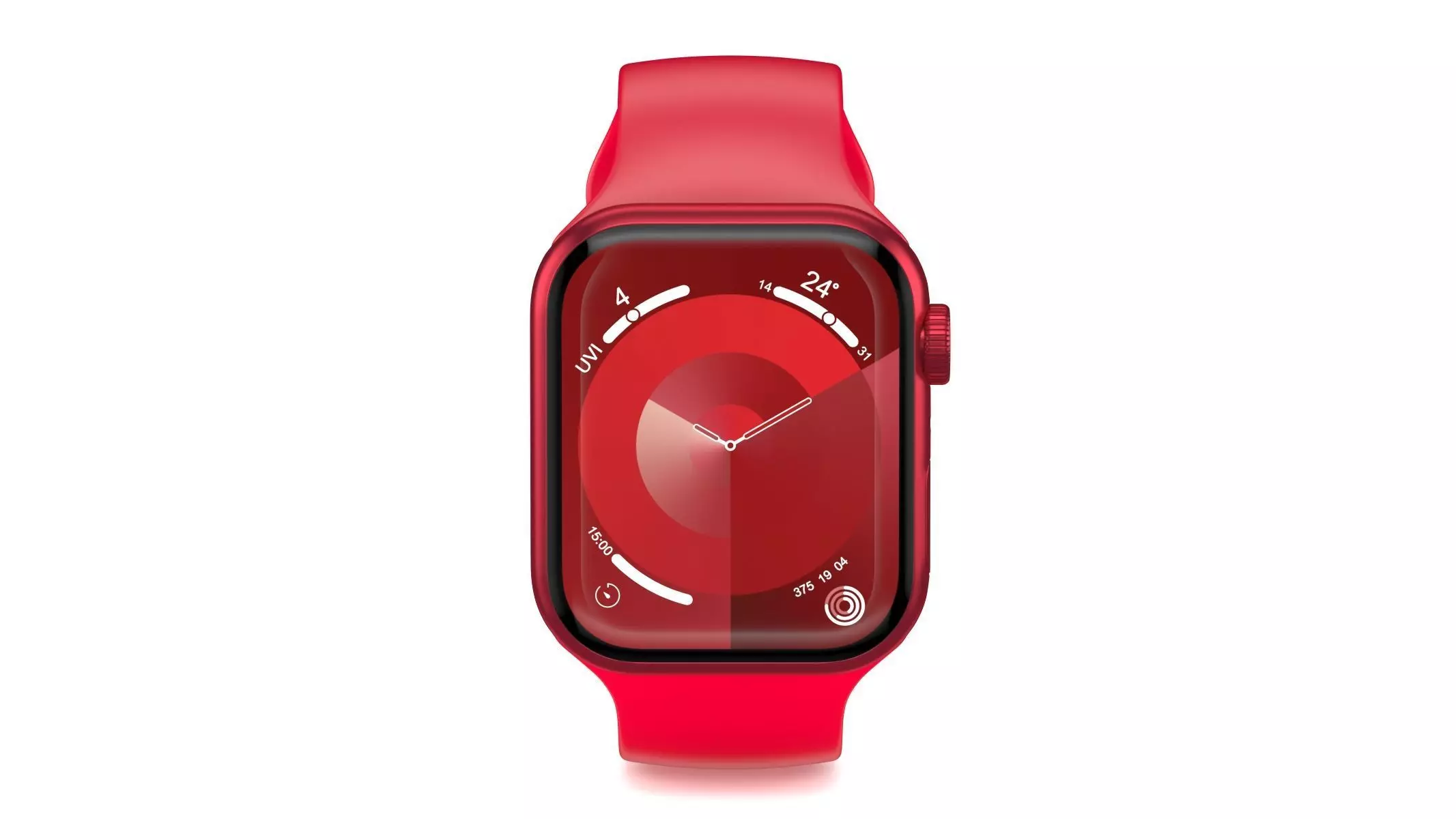 Apple Watch Series 9 Aluminum Red 3D model