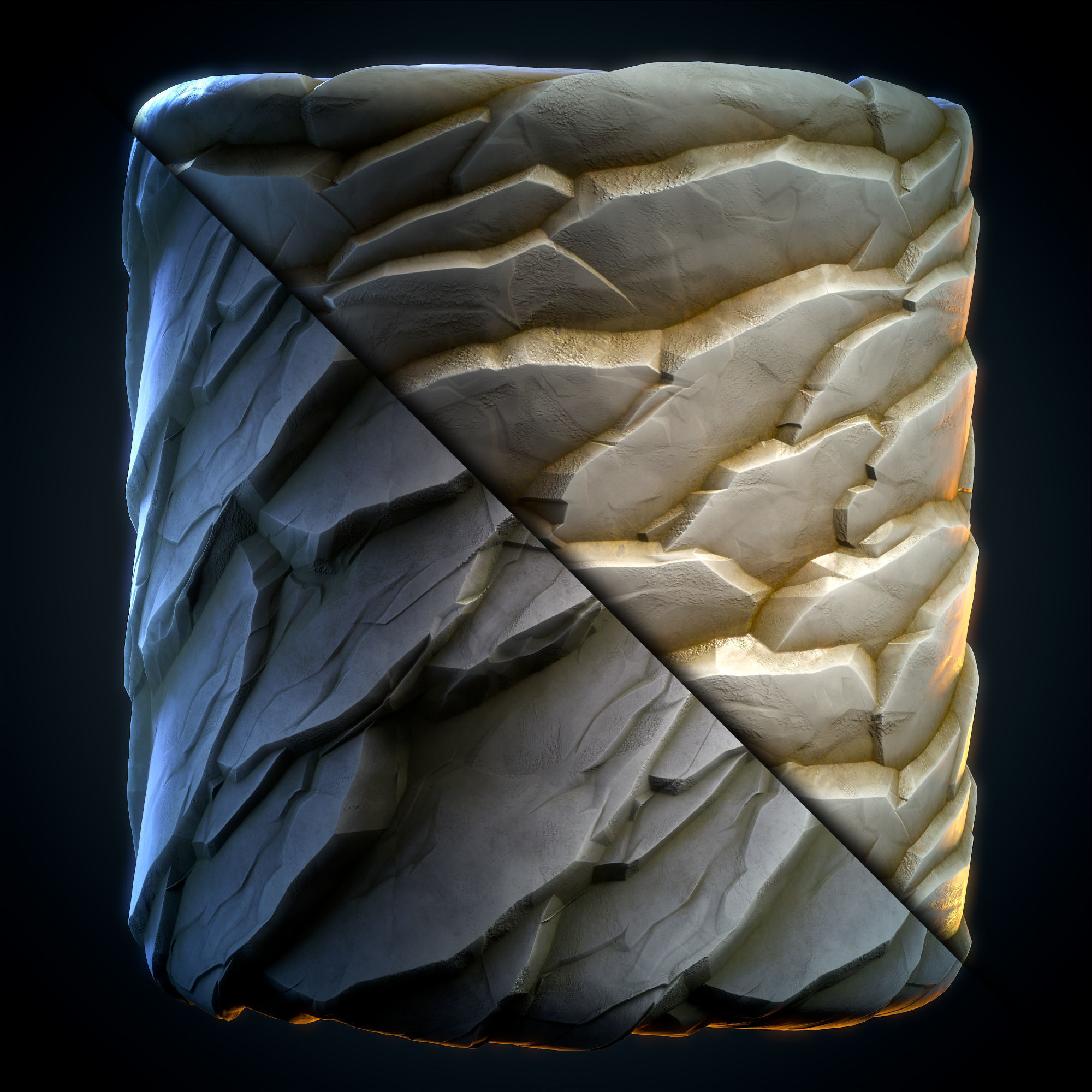 Cliff Rock stylized - VOL 08 - SBsar Maps Texture_6