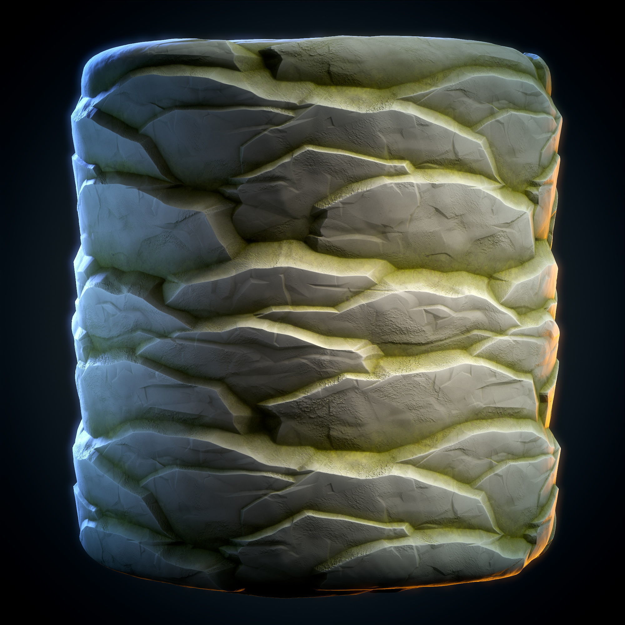 Cliff Rock stylized - VOL 08 - SBsar Maps Texture_2