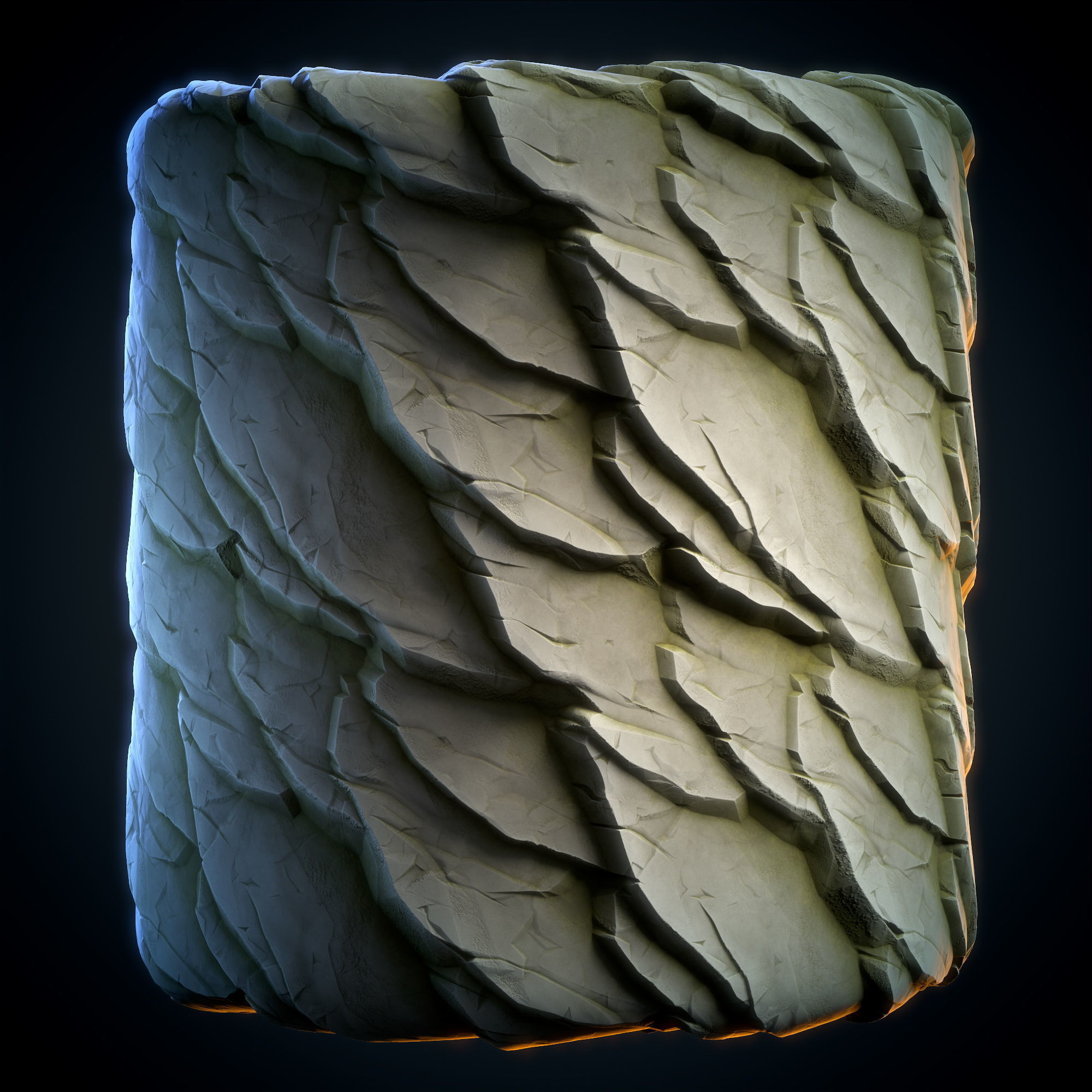 Cliff Rock stylized - VOL 08 - SBsar Maps Texture_1