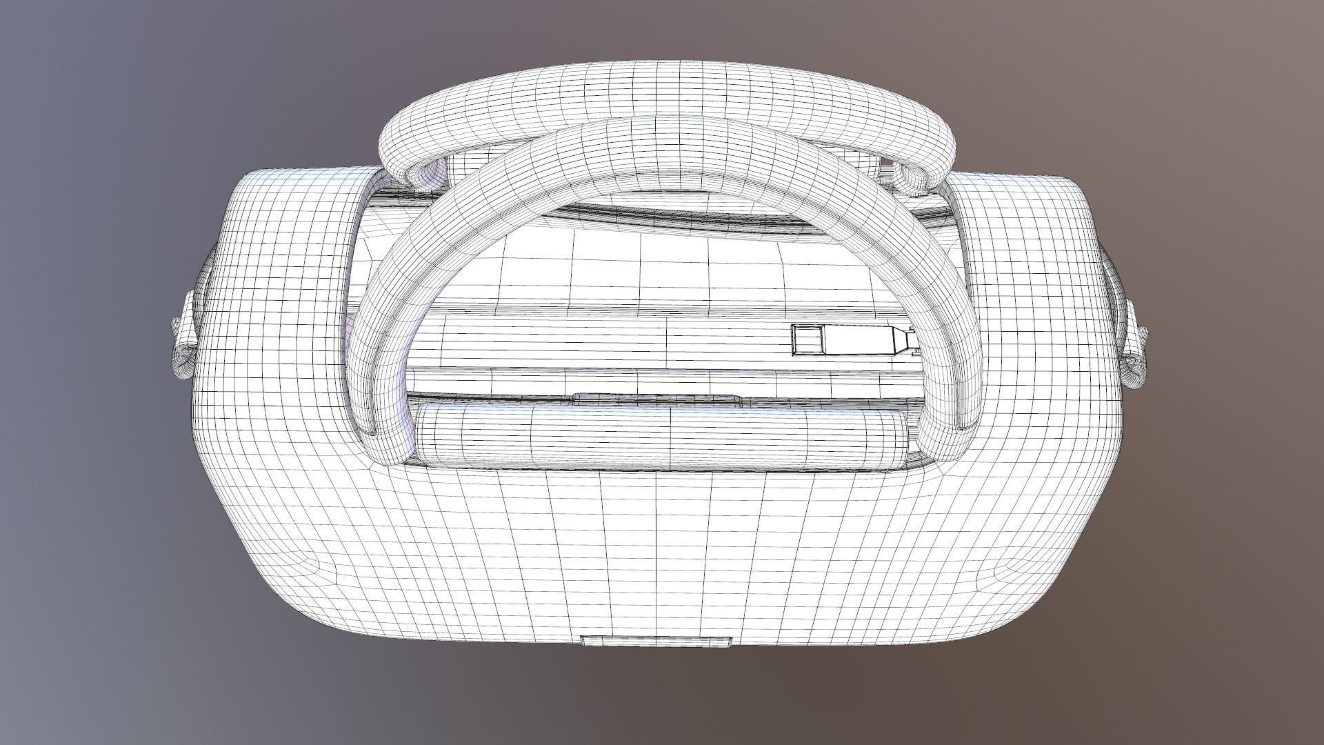 Sling Bag Low-poly 3D model_17