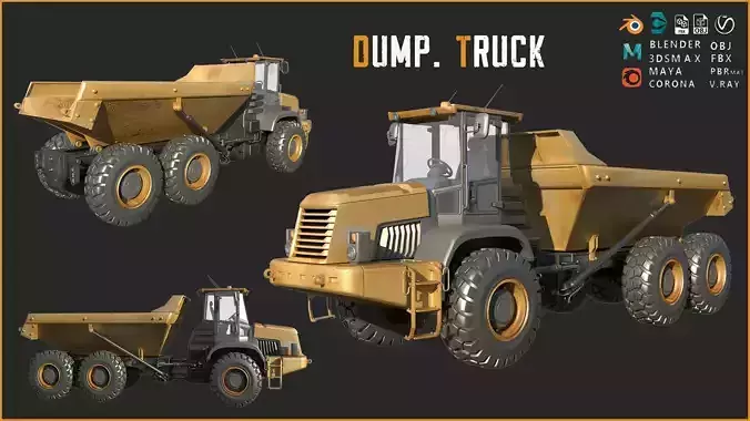 Dump Truck 3D model