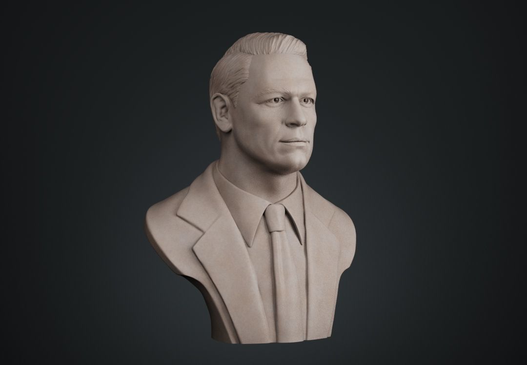John Cena Bust 3D print model_6