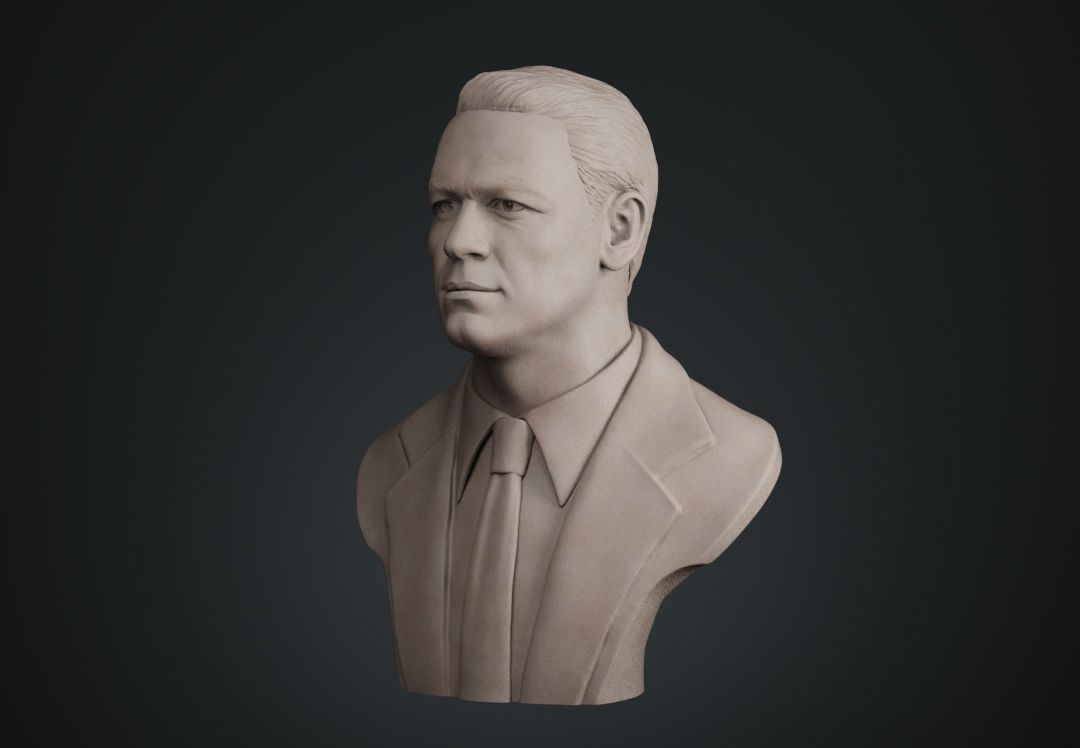 John Cena Bust 3D print model_4