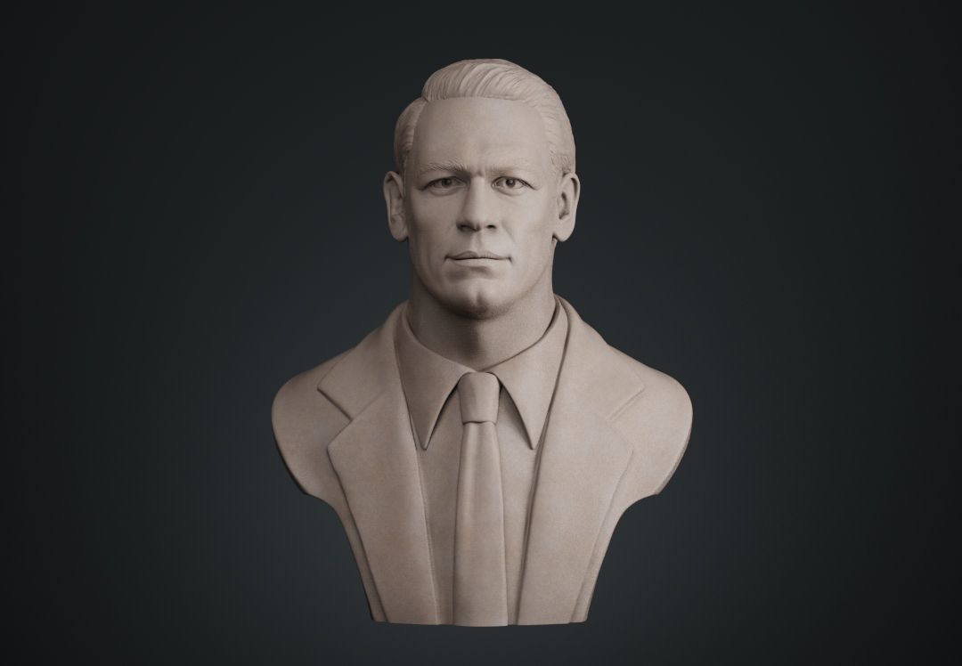 John Cena Bust 3D print model_1