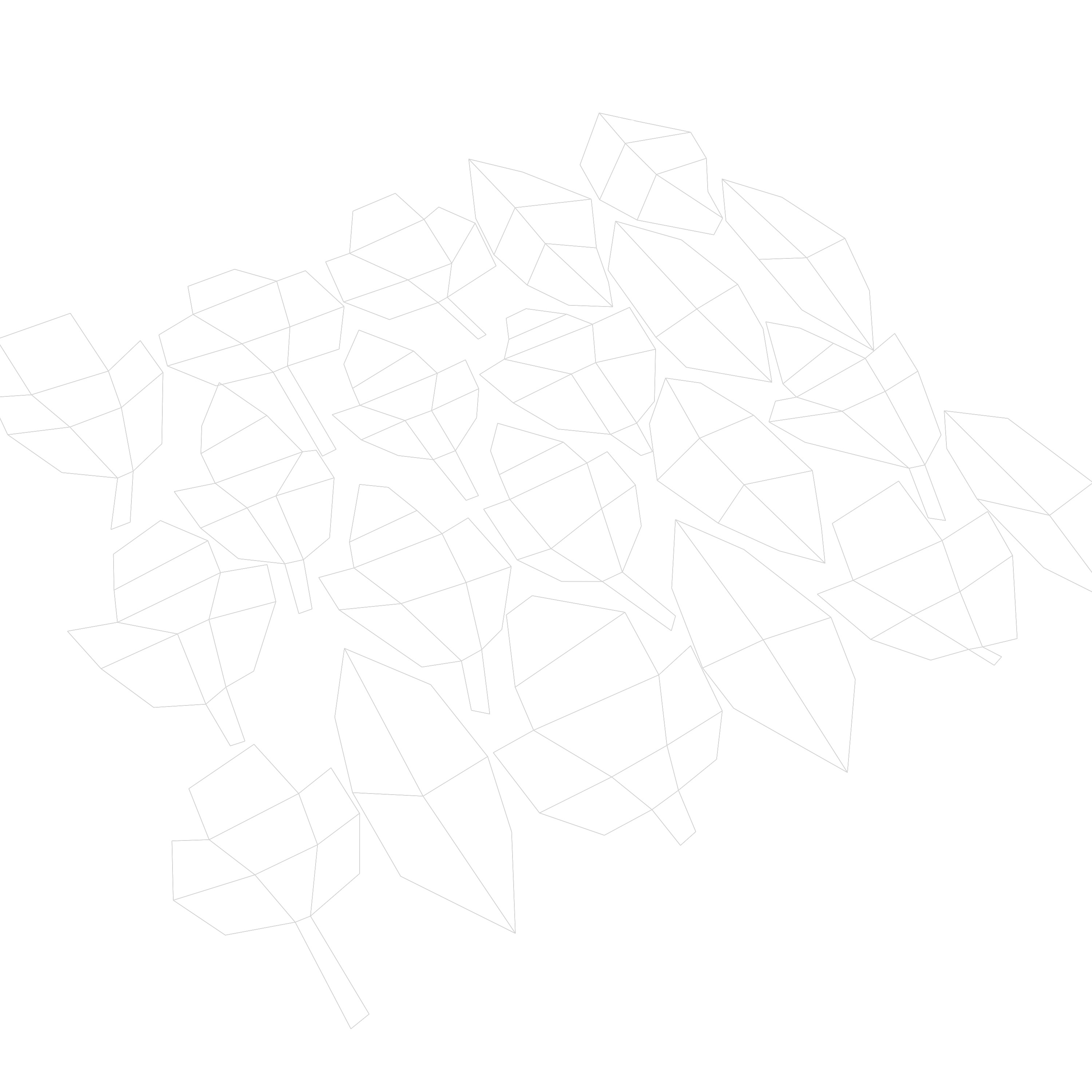 GuelderRose Leaves Leaf Kalyna Viburnum Autumn Fall Low-poly 3D model_9