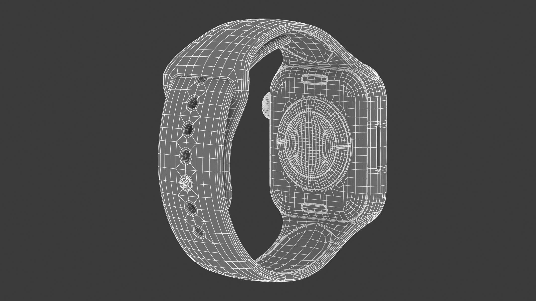 Apple Watch Series 9 Aluminum Starlight 3D model_13