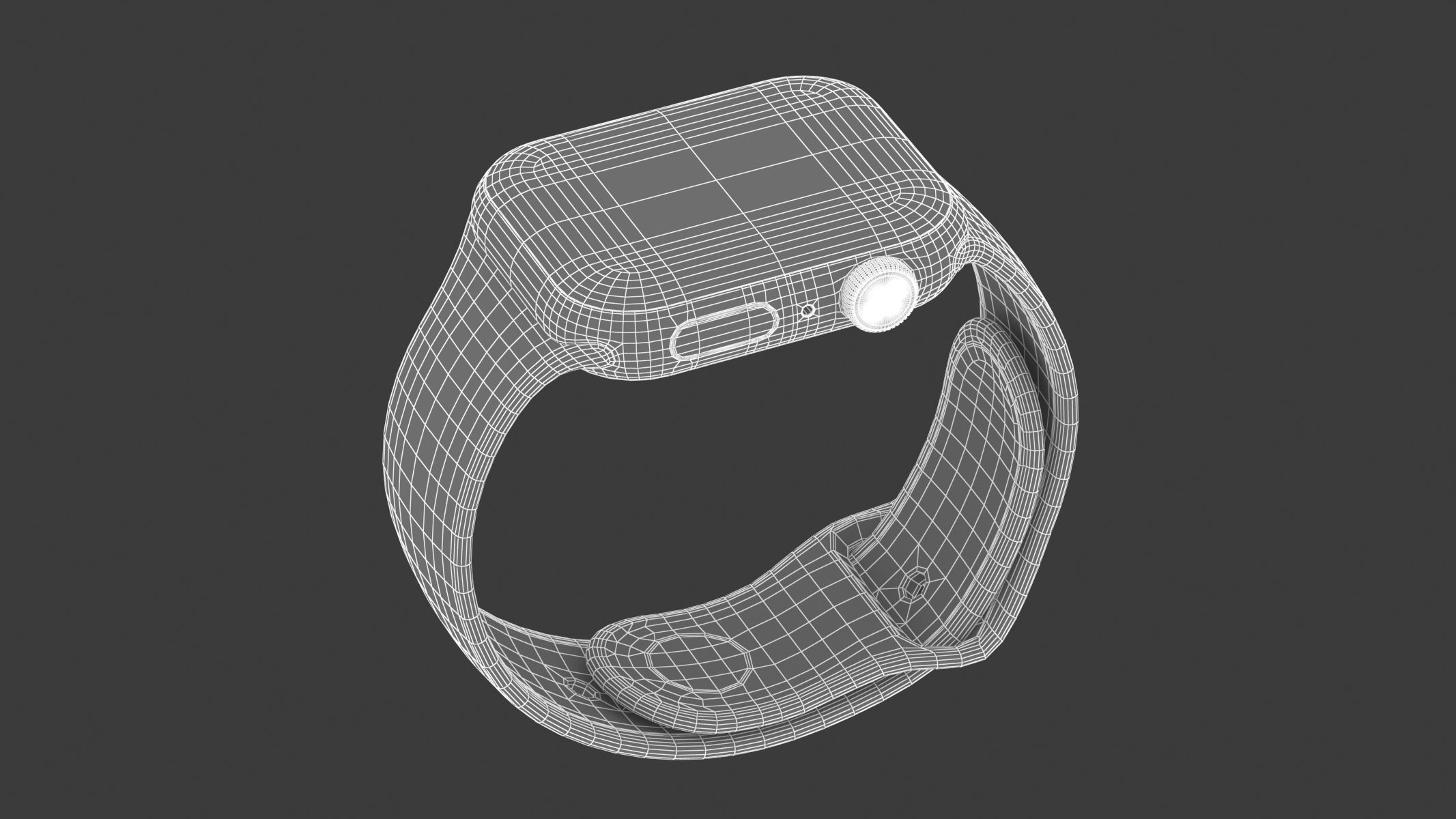 Apple Watch Series 9 Aluminum Starlight 3D model_15