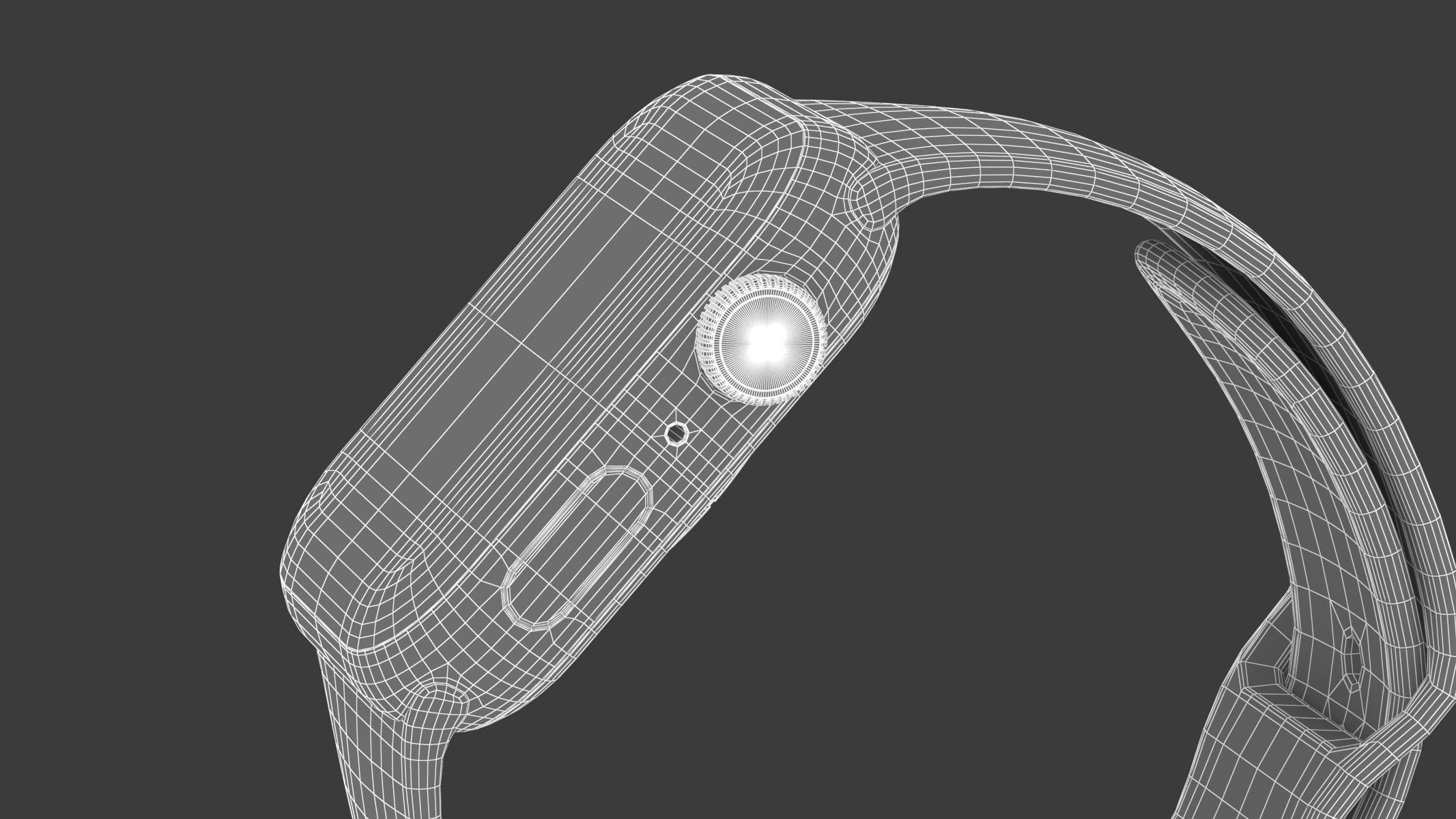 Apple Watch Series 9 Aluminum Starlight 3D model_19