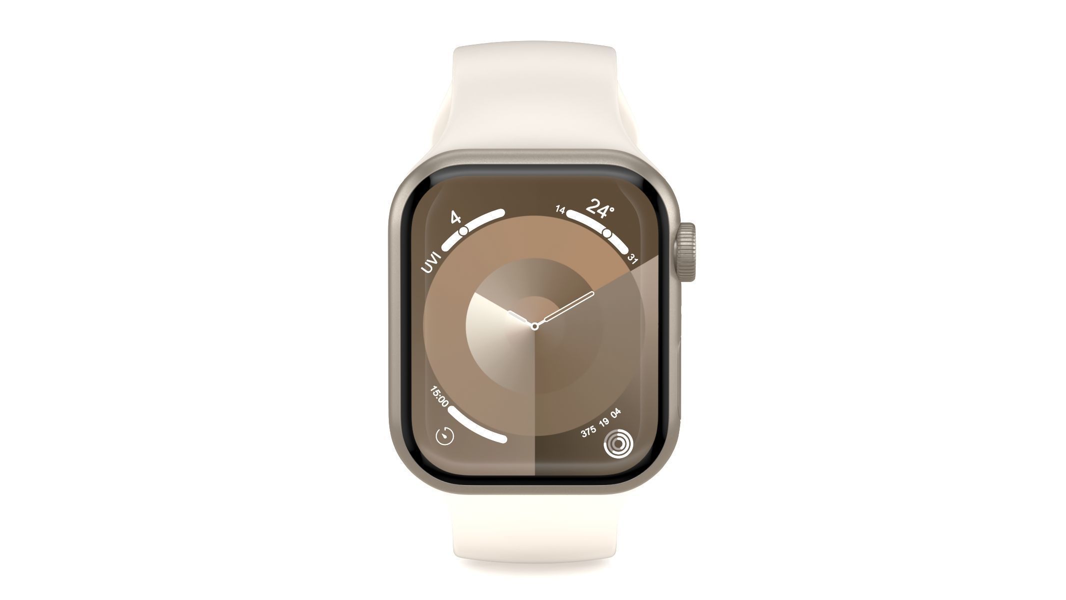 Apple Watch Series 9 Aluminum Starlight 3D model_4