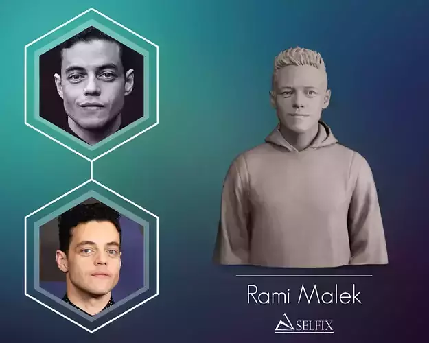 Rami Malek Bust 3D print model