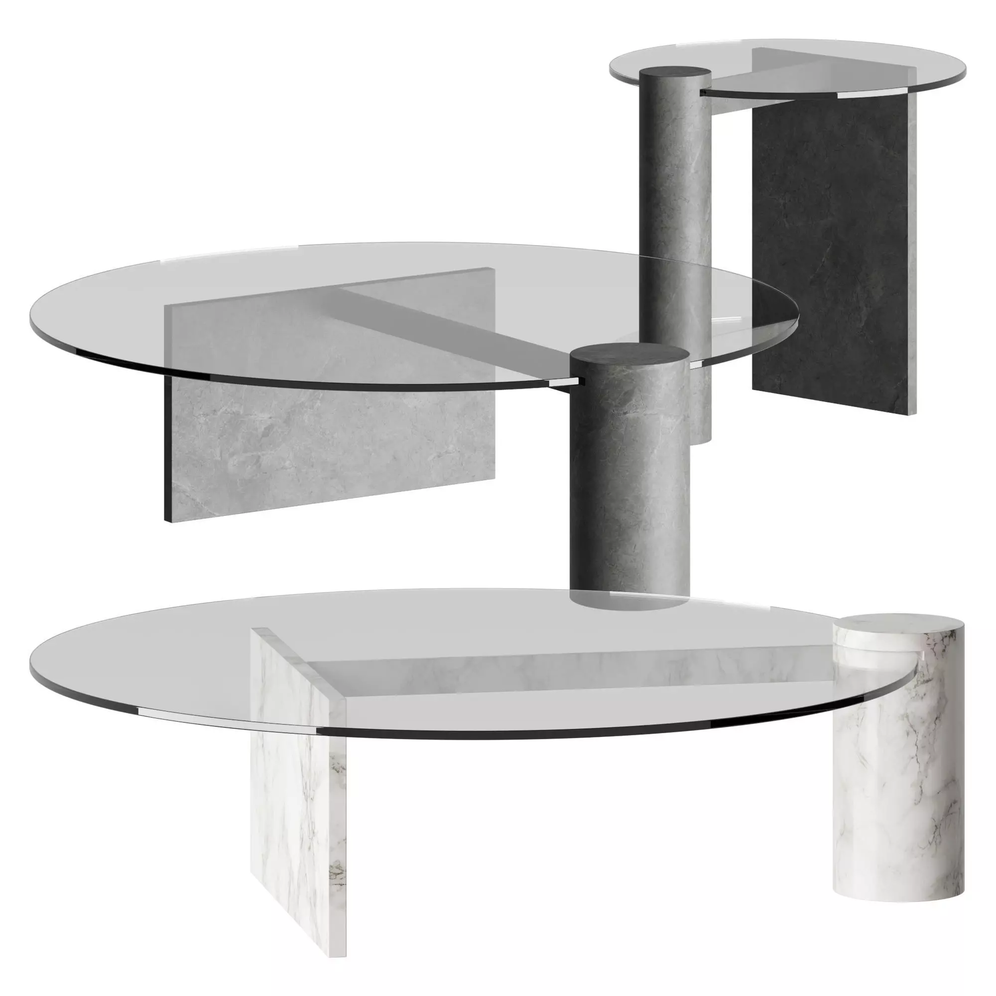 Natuzzi Italia FROST Table 3D model_0