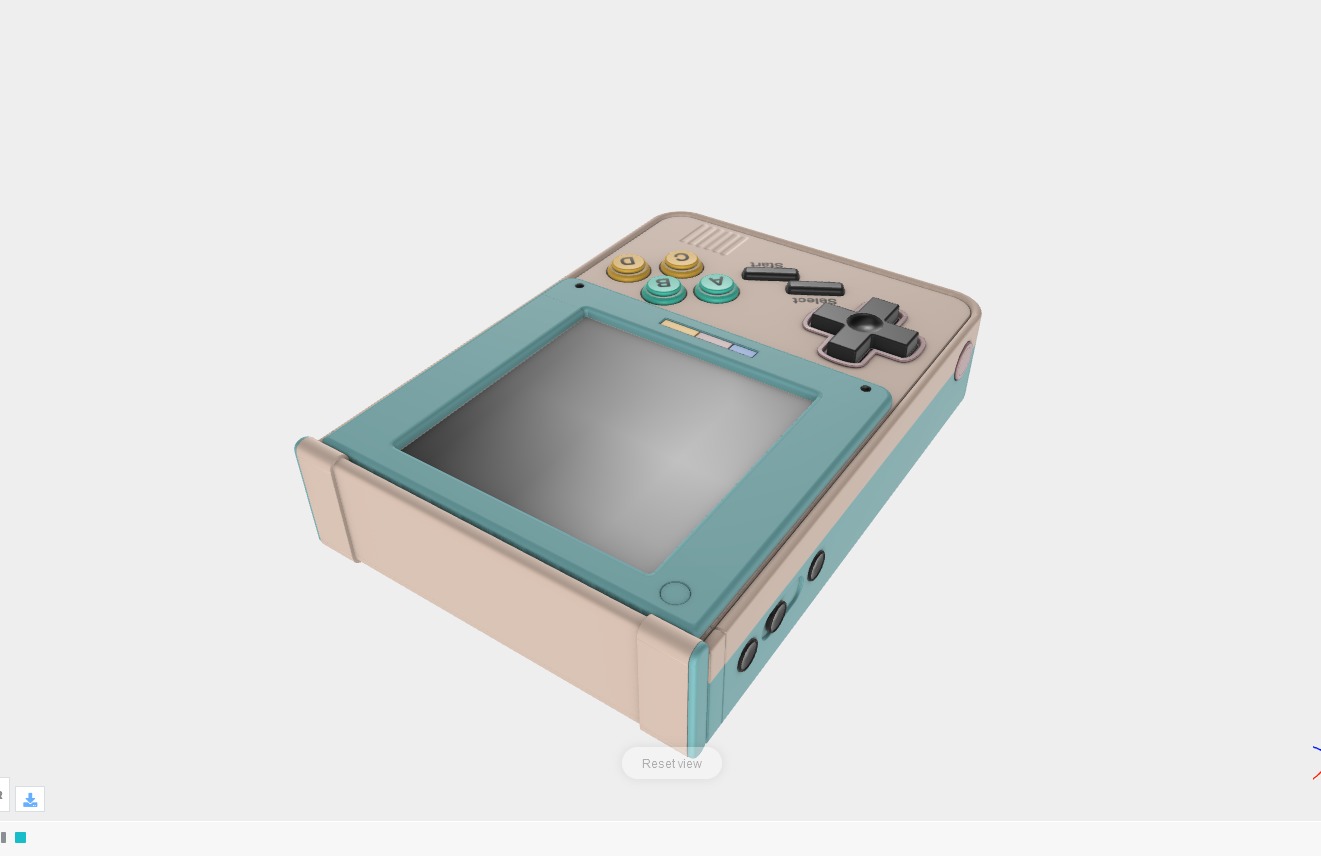 Arcade Console Low-poly 3D model_6