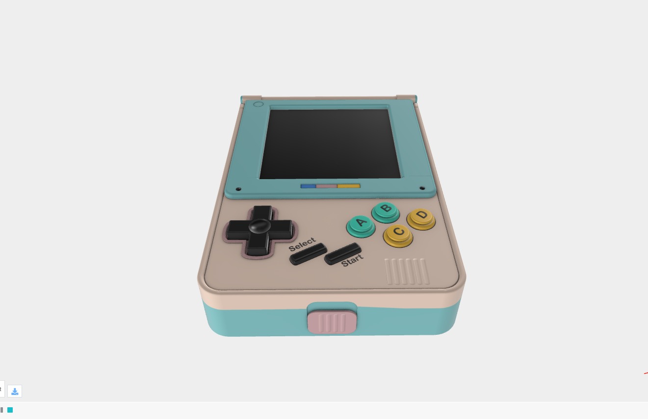 Arcade Console Low-poly 3D model_3