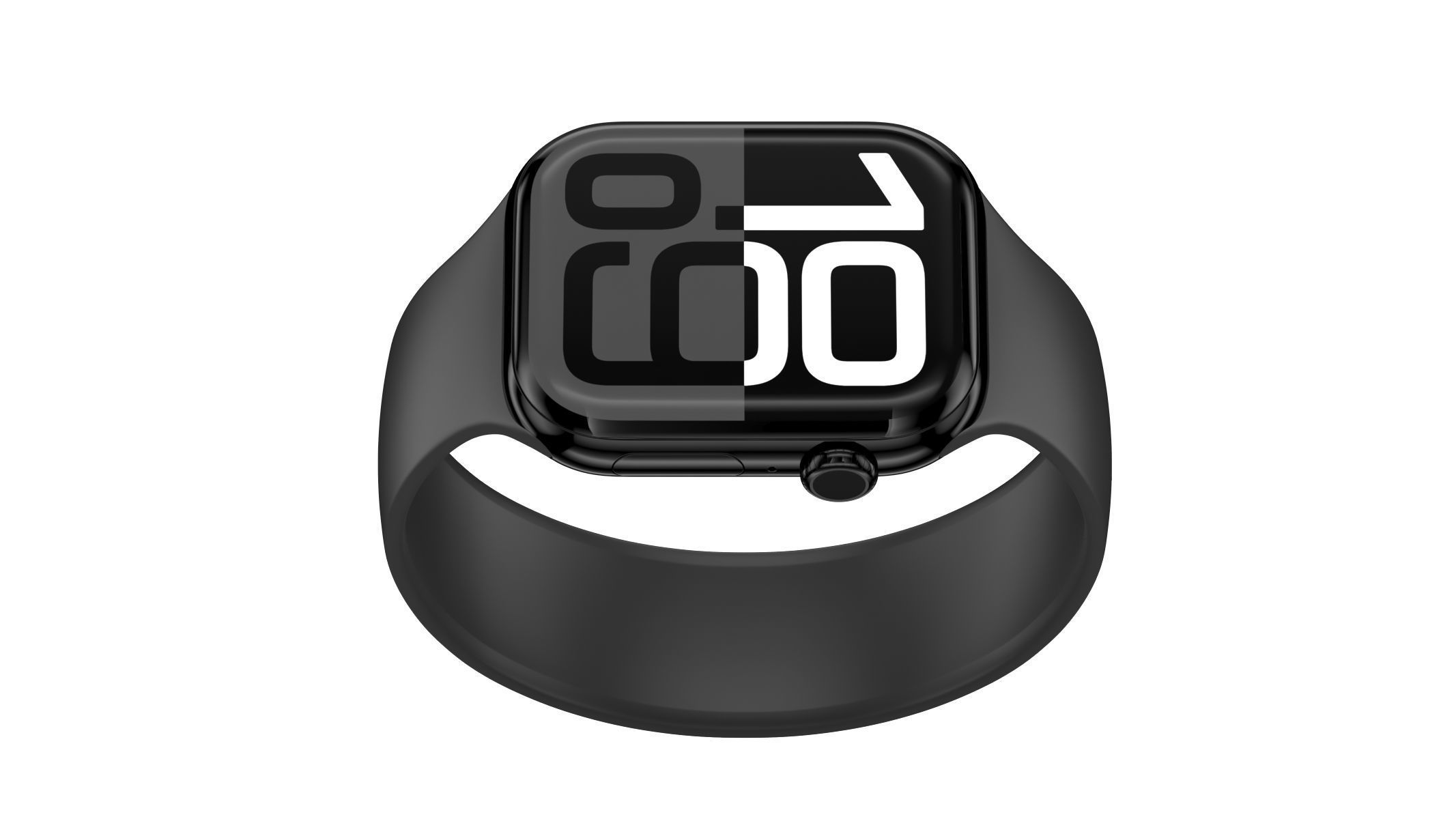 Apple Watch Series 10 Aluminum Jet Black 3D model_4