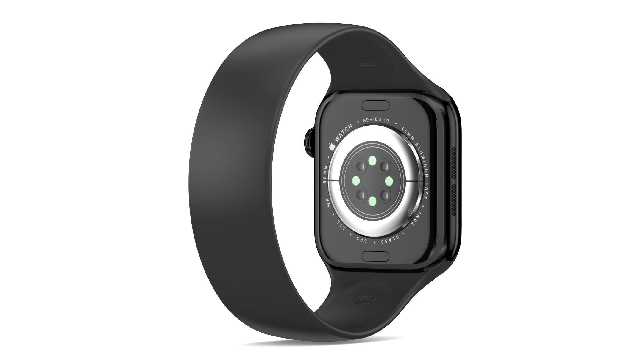 Apple Watch Series 10 Aluminum Jet Black 3D model_9