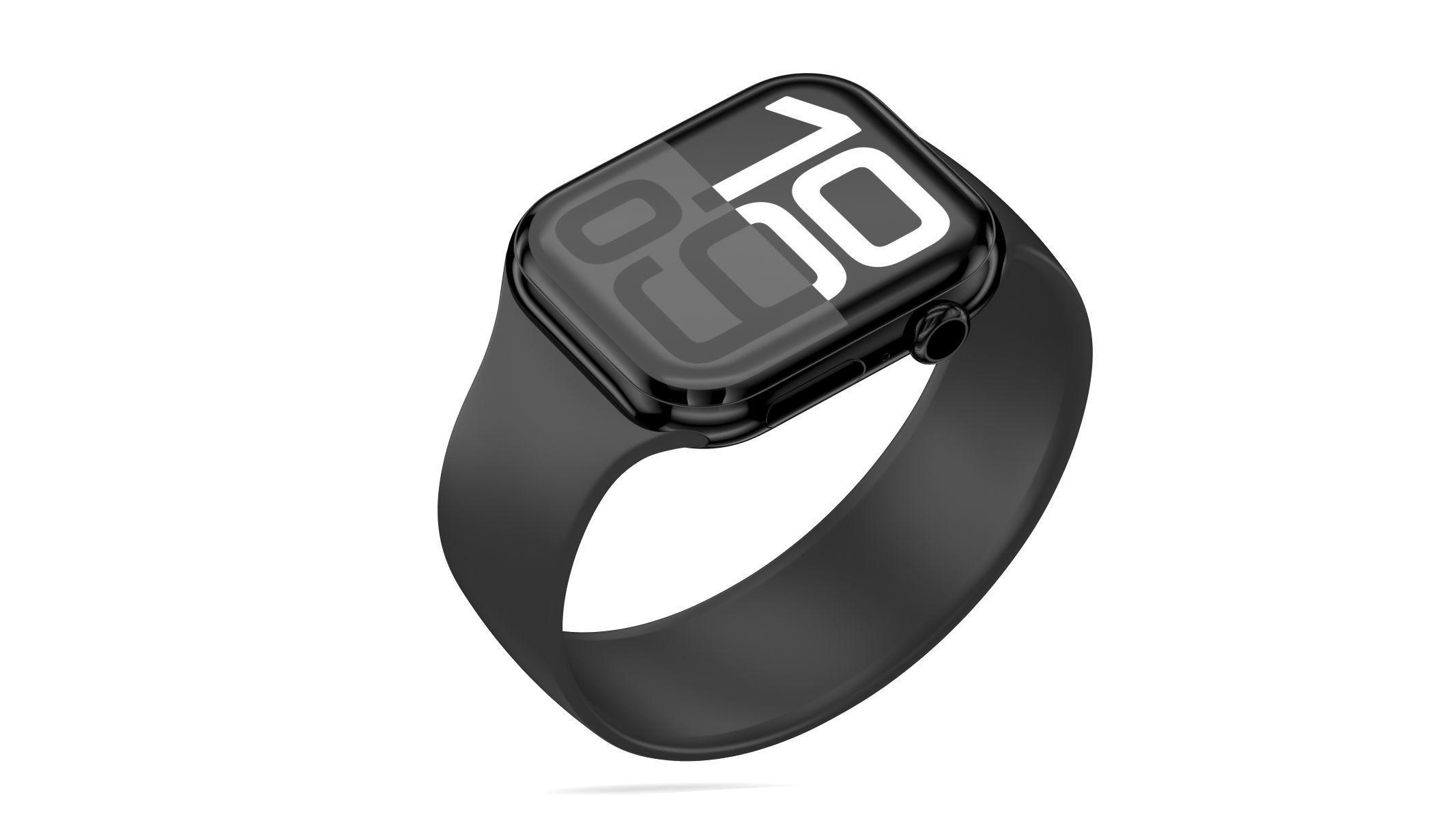 Apple Watch Series 10 Aluminum Jet Black 3D model_8