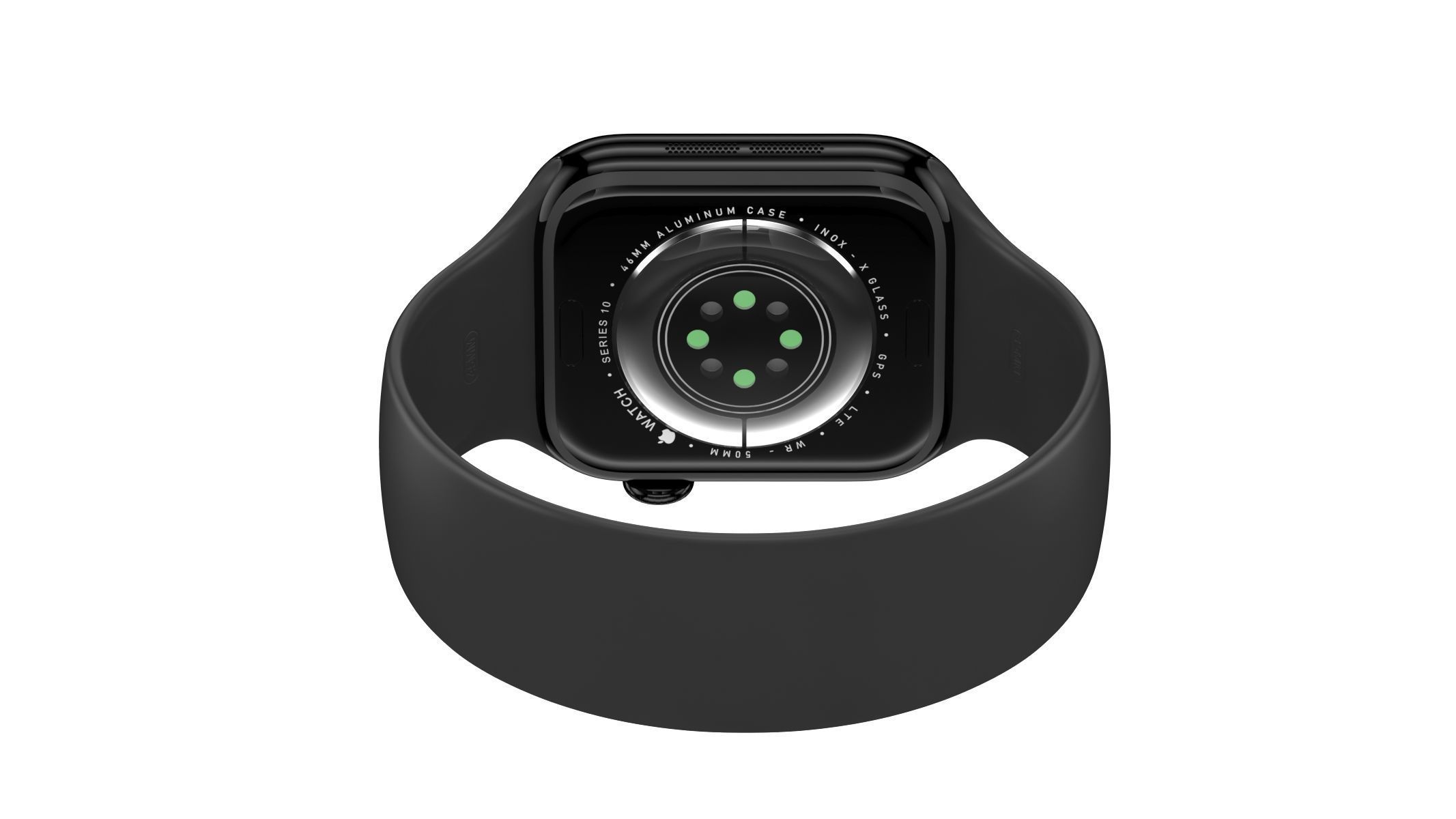 Apple Watch Series 10 Aluminum Jet Black 3D model_6