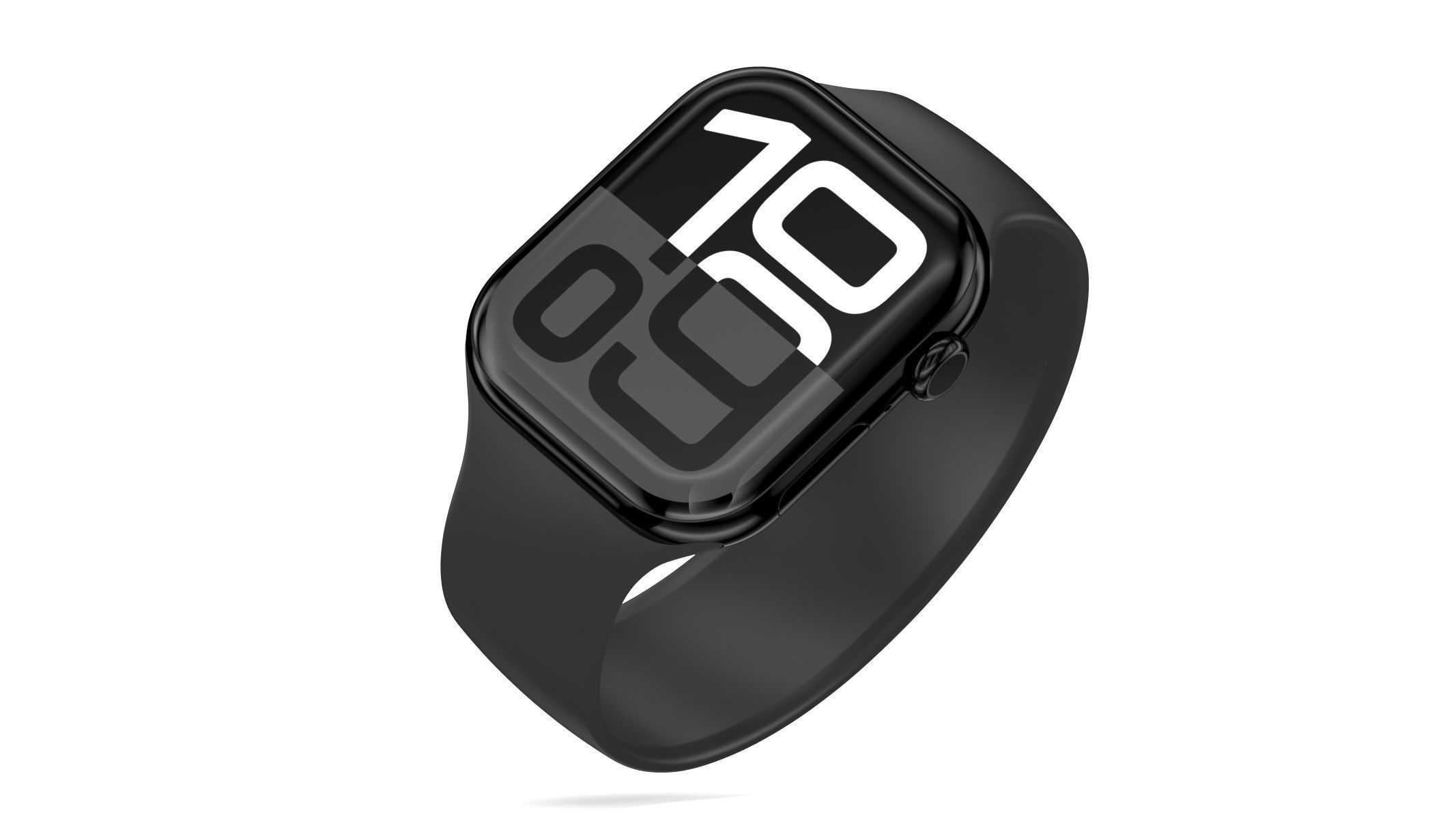 Apple Watch Series 10 Aluminum Jet Black 3D model_3