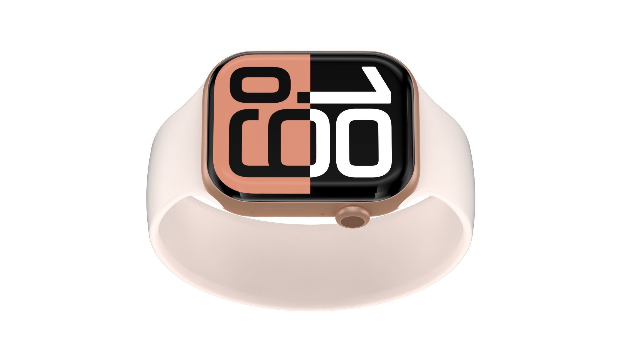Apple Watch Series 10 Aluminum Rose Gold 3D model_7
