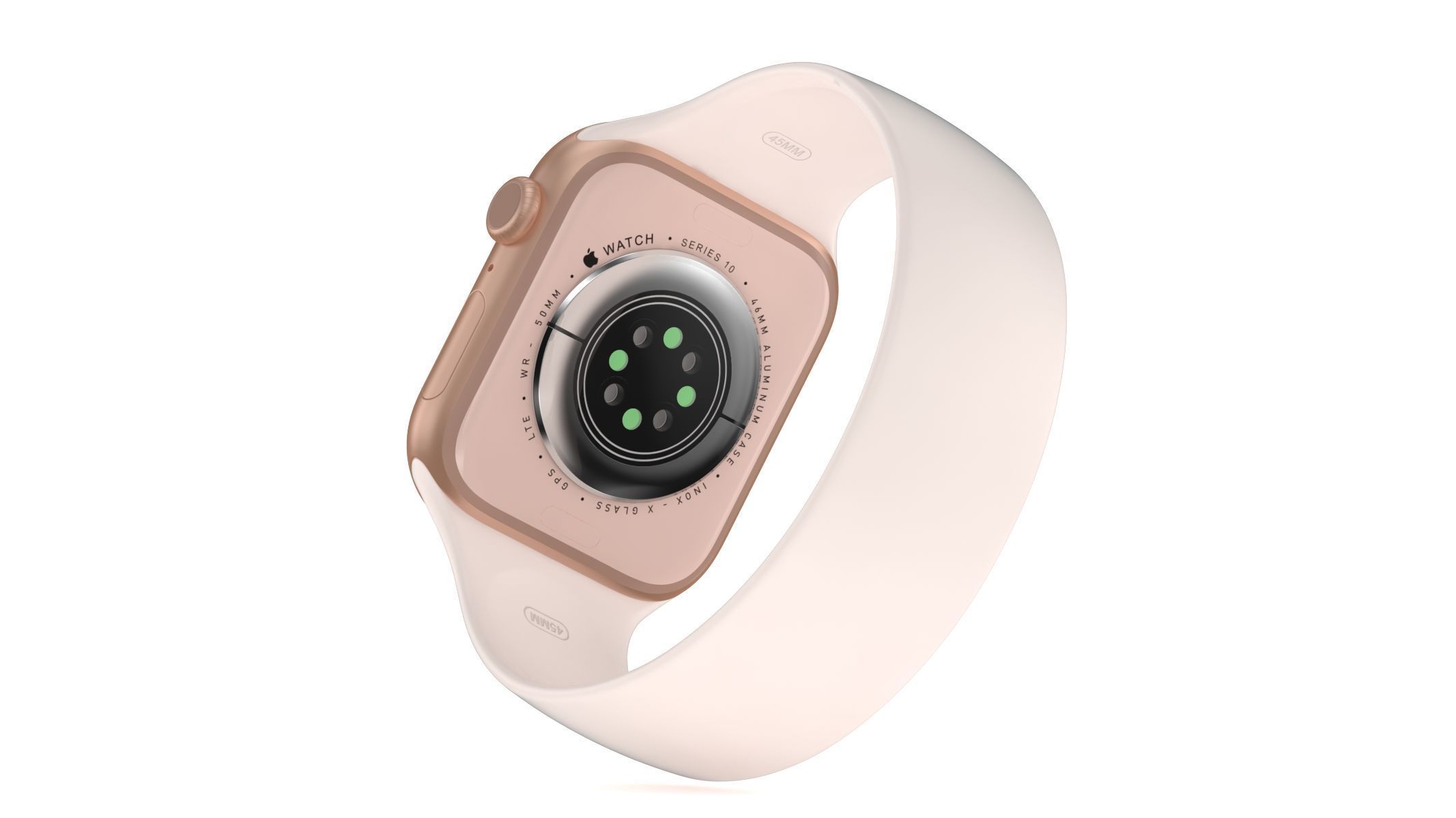 Apple Watch Series 10 Aluminum Rose Gold 3D model_3